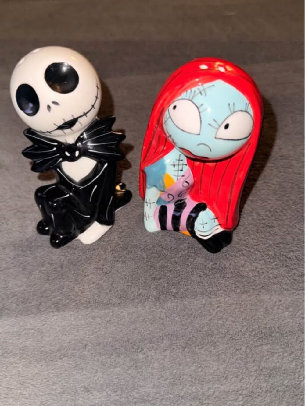 Disney The Nightmare Before Christmas Jack & Sally Salt & Pepper Shakers